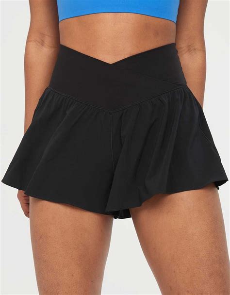 Swim in style with one piece swimsuits from Aerie! Shop one piece bathing suits in cut out, high neck, scoop and high cut styles. . Arie shorts